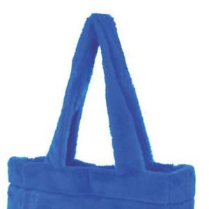 Sigma Gamma Rho SGR Sorority Fur Tote Bag Azul real con letras bordadas doradas 1922 Tela de felpa suave Regalo colegiado - Product Image 5