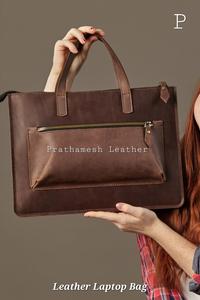 Étui pour ordinateur portable en cuir pleine fleur compagnon parfait pour votre appareil transporter tous les jours dans le style plusieurs couleurs sont disponibles - Product Image 5