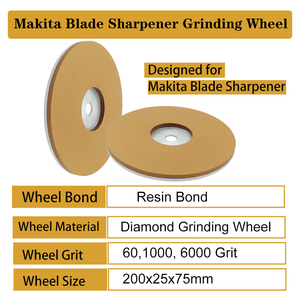 Meule diamantée à liant résine pour affûteuse de lames <span class=keywords><strong>Makita</strong></span> pour affûter les lames de rabot et de <span class=keywords><strong>dégauchisseuse</strong></span> - Product Image 3