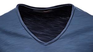 Camiseta informal de lona de algodón 100% de alta calidad para hombre, ligera, de corte Regular, transpirable, de secado rápido, para uso diario, personalizable, OEM - Product Image 3