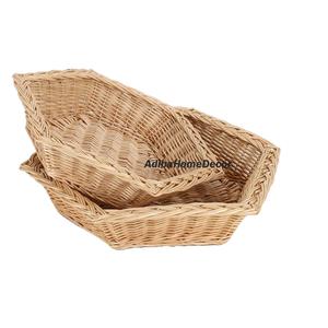 Artículo de almacenamiento de calidad superior caña de mimbre Wowing yute frutero biodegradable redondo plástico ratán apilable estándar superior - Product Image 6