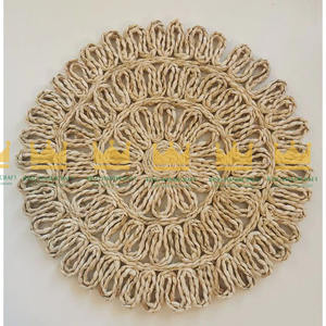 Handmade Flower Style Natural Maize <b>Table</b> Dining Placemats for Parties and Kitchenware from Vietnam - Product Image 1