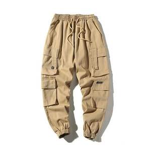 Pantalones de chándal informales con bolsillos para hombre, pantalones de chándal de algodón para correr, pantalones de lana para hombre, tallas personalizadas de servicio OEM - Product Image 1