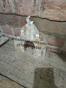 Ensemble nacre de luxe Ramadan Kareem décor de design industriel mobile fait à la main artistique pour le printemps table suspendue style Eid - Product Image 3