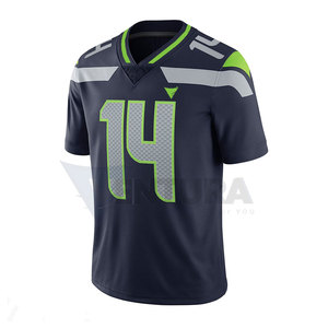 Maillot de football américain personnalisé pour homme, 100% polyester respirant, manches courtes, conçu pour les fans d'équipe - Product Image 1