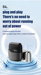 Mini rasoir électrique pour hommes Rasage de près du visage avec 3 têtes de lame flottantes à grande vitesse Rasoirs à feuille Ipx7 pour hommes - Product Image 4