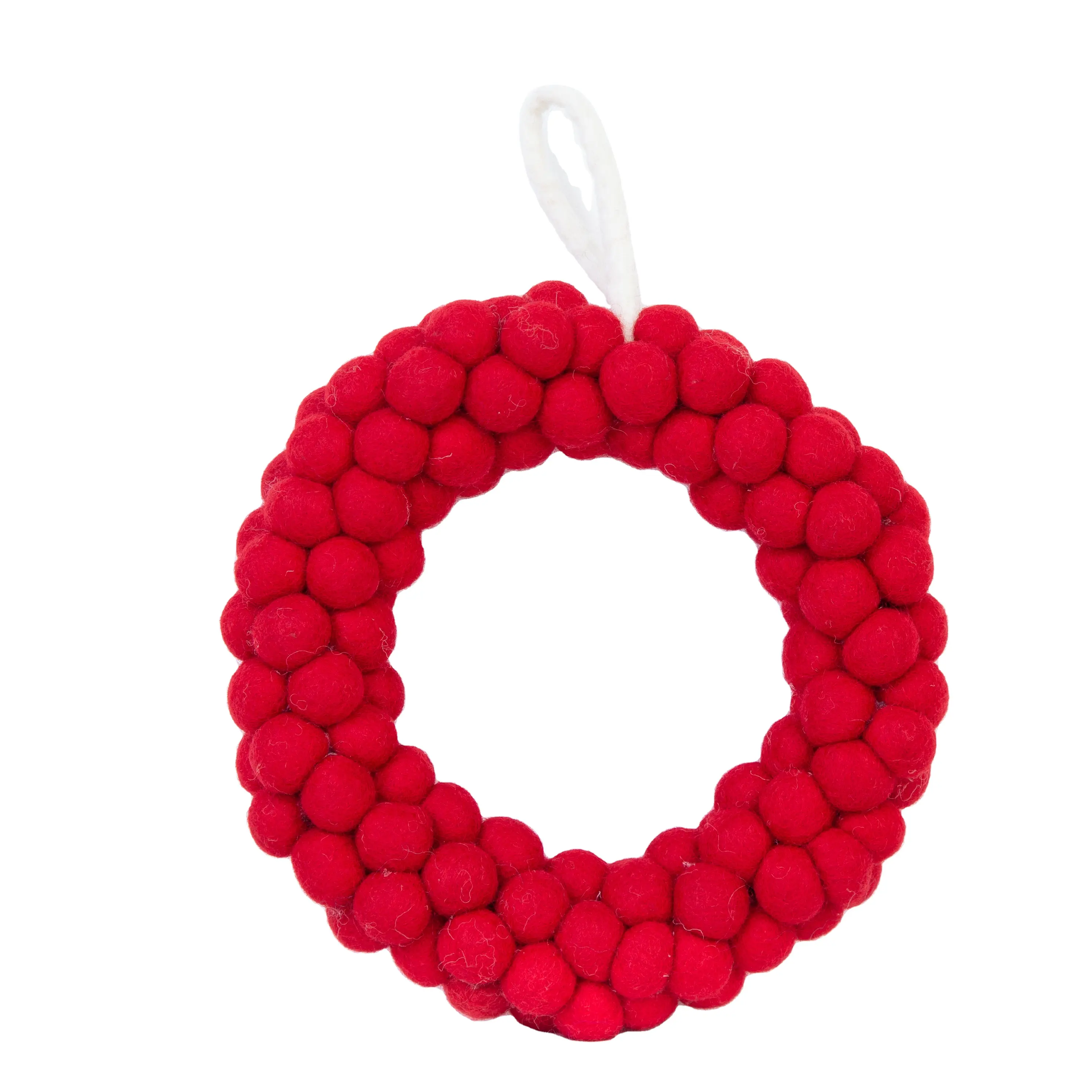 Cozy Cabin Chic Felt Ball Wreath: Pesona pedesaan untuk tampilan pintu musiman Anda