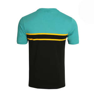 Camisetas de moda para hombre, cómodas, de bajo MOQ, tacto suave, para uso diario, transpirables, de verano, informales, a cuadros, de manga corta, al por mayor, de lana peinada. - Product Image 3