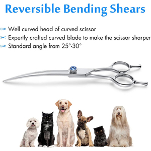 Meilleurs ciseaux de toilettage pour animaux de compagnie avec vis réglable Ciseaux de toilettage pour cheveux Finition miroir Double repose-doigt Allemand - Product Image 2