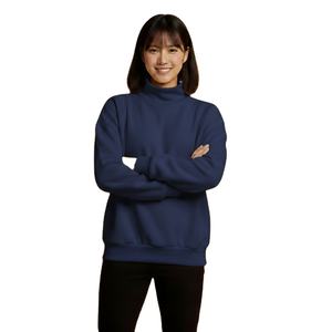 Pull-over tricoté à col montant pour femme, manches longues, confortable, ample et décontracté, collection Hiver et Automne 2026 – Vente en gros - Product Image 1
