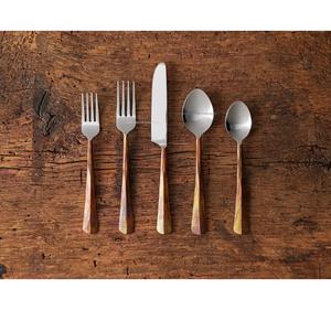 Atractivo juego de cubiertos de Metal con mango Chapado en cobre plateado para el hogar y la boda Juegos de cubiertos de mesa - Product Image 3