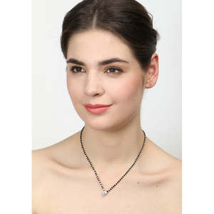 NOVAMART Fine Pure Silver Mangalsutra Pendant Elegant Gift for <b>Wives</b> Wholesale Export - Product Image 5