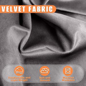 Tissu de velours gris Tissu d'ameublement et d'habillement doux rouge, Tissu d'ameublement en velours infroissable pour la décoration de la maison - Product Image 3