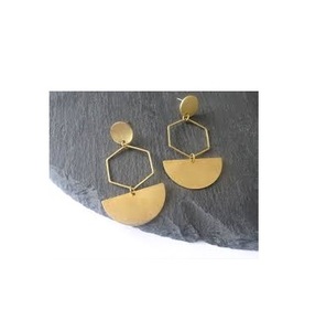 Best Selling Women Jewelry Exquisite Design Brass Earrings Newly Design 100% Best Quality Brass Earring Madan Design Hot Sale - Product Image 6