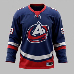 Camiseta de hockey sobre hielo de malla de poliéster de la mejor calidad, camiseta de hockey sobre hielo de sublimación de ropa deportiva de estilo informal personalizado - Product Image 3