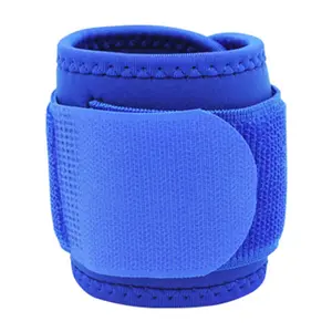 Poignets de gymnastique rouges personnalisés à la mode enveloppes de soutien de poignet en tissu de fitness avec crochets poignées et sangles - Product Image 6