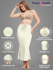 Trendmalls Women's Comfortable Daily Wear Breathable <b>Shapewear</b> Set <b>Lace</b> Shapers for Spandex Saree Butter Tones - Product Image 2