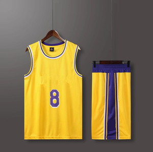 Kit deportivo para hombre, camisetas de baloncesto para fanáticos americanos, chaleco y pantalones cortos de entrenamiento para hombres y niños - Product Image 1