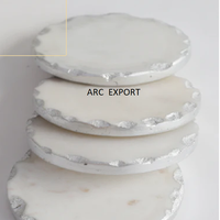 Sous-verres et sets de table modernes en cuivre écologique blanc et multicolore pour événements de mariage, décoration de table, verres à vin – Meilleur prix