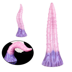 Fleurs d'abricot jouets sexuels anaux pour adultes tentacules de pieuvre Silicone liquide gros monstres animaux gode Long Plug anal avec ventouse - Product Image 1
