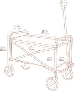 Chariot de jardin industriel tout-terrain, robuste, en acier inoxydable, pliable, chariot de transport, chariot de magasinage, rangement, outils OEM - Product Image 4