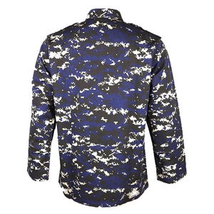 High Quality 2024 Stitch Professional Breathable Men's Customizable Activity Blue Digital <b>Camouflage</b> Tactical Uniform - Product Image 4