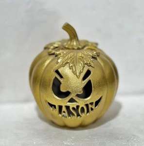 ชามโลหะตกแต่งบ้านรูปฟักทองทำมือเคลือบทองพร้อมฝาปิดสำหรับงานปาร์ตี้ - Product Image 5