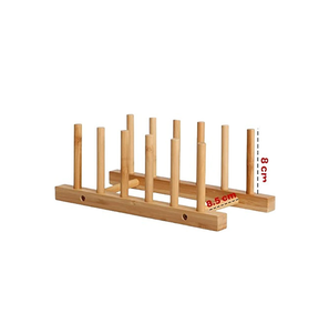 Support de plaque en bois meilleur produit de qualité support de séchage de vaisselle personnalisé vente chaude support de plaque de bois - Product Image 1