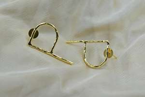 <b>Top</b> Sale High Quality "P" Words Gold Plated Earing Jewelry <b>for</b> <b>Women</b> and Girls - Product Image 2