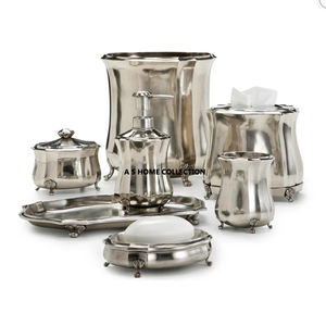 Nouvelle vente directe en usine ensembles de salle de bain décoratifs en métal plaqué or 6 pièces pour hôtel - Product Image 6