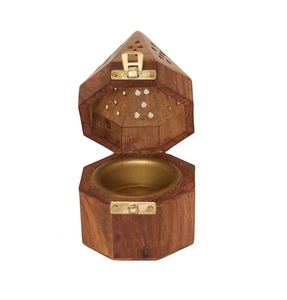 Porte-encens en bois fait à la main porte-bâton en bois naturel Portable méditation Yoga usage domestique. - Product Image 6
