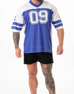 เสื้อฟุตบอลอเมริกันคุณภาพสูงแบบขายส่งปี 2026 ปรับแต่งได้ตามต้องการ ระบายอากาศได้ดี ผลิตจากโพลีเอสเตอร์ 100% ตาข่ายด้านหน้า พร้อมบริการพิมพ์ลายแบบรีดร้อน - Product Image 4