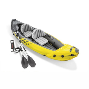 เรือคายัคแบบเป่าลมได้เรือคายัคสำหรับเล่นกระดานโต้คลื่นไฟเบอร์กลาสความจุ6คนสำหรับทะเลสาบและแม่น้ำ - Product Image 5