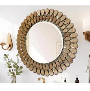 Miroir mural rond pour salle de bain et toilettes, intérieur et extérieur, pour couloir et cadeau, grand format - Product Image 2