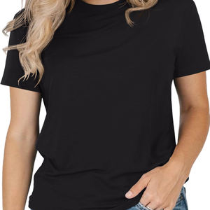 Bonne qualité été imprimé femmes plaine unisexe décontracté à manches courtes haut pour les femmes grande taille t-shirt vêtements de sport t-shirt pour les femmes - Product Image 4