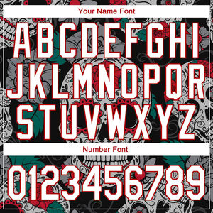 Top Quality Custom Stitched <b>Black</b> White Red 3D Skull Fashion Sportswear Pullover Sweatshirts <b>Hoodies</b> For Adults & Youths - Product Image 3