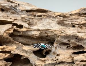 <b>Boho</b> Style 925 Sterling <b>Silver</b> Turquoise Gemstone <b>Ring</b> Handmade Rhodium Plated Wedding Gift for Women for Party - Product Image 3