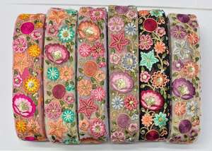 Vestido de lujo tela de encaje con cuentas Mujeres Sudanesas Toub al por mayor duradero usando algodón francés de bajo precio - Product Image 3