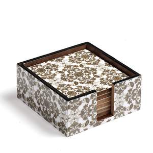 Posavasos de la más alta calidad Posavasos con incrustaciones de madera y hueso de forma redonda y personalizada para hoteles y restaurantes en Star Crafts India - Product Image 5