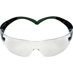 Gafas de Seguridad 3M SecureFit SF400, Patillas Negras/Verdes, Lentes de Policarbonato, EN 166 y EN 172 - Product Image 1