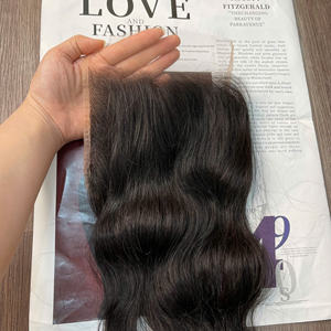 Cheveux humains vierges vietnamiens naturels bruts 5x5 Fermeture en dentelle HD Extensions de cheveux de qualité vierge en gros - Product Image 3