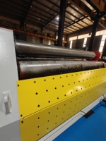 Máquina Laminadora de Placas Hidráulica CNC de 4 Rodillos W12-10x3000 |   Acero de Aleación de Carbono y Acero Inoxidable Pre-doblado, Marca Anhui Pacific APMT