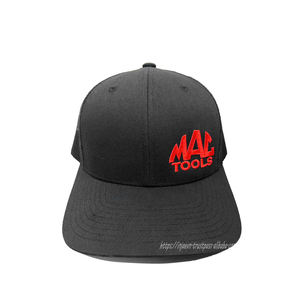 Sombreros de camionero de 6 paneles con logotipo bordado personalizado OEM, sombrero en blanco de estilo, sombreros de camionero negros con parte trasera de malla, gorras deportivas - Product Image 1