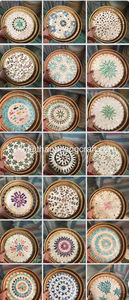 Créativité Design Salon Nacre Rotin Plateau De Service Vaisselle Plateaux De Service Mosaïque Plateaux De Service - Product Image 6