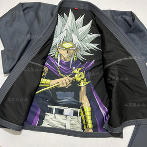 100% COTTON custom design with inner sublimation lining <b>Grey</b> Brazilian Jiujitsu Gis Bjj Kimonos Custom - Product Image 4