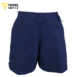 Nuevos Shorts de Pesca de Secado Rápido para Hombre, Diseño Personalizado con Estampado de Peces Grises, Color Sólido Azul Marino, Tejido de Punto, Estilo Board Short - Product Image 4