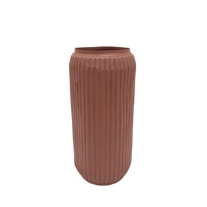 Vaisselle à l'aspect étonnant Vase à fleurs décoratif en fer pour la décoration de la maison et du mariage Vase en métal de couleur orange fait à la main en vrac - Product Image 5