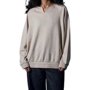 Black Cropped Sweatshirt Women <b>Elastic</b> <b>Hem</b> Pullover Fleece <b>Top</b> Streetwear Blank Gym Training Jumper Cinched Waist Black - Product Image 3