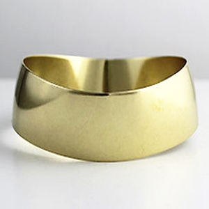 1940 Michigan Green Floral New Year Brown Antiqued Brass <b>Hammered</b> Bracelet Jewelry American Brass <b>Bangle</b> Artisan Jewelry - Product Image 6