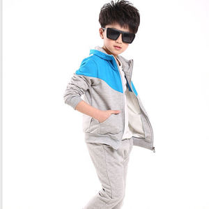 Kids Winter Casual <b>Street</b> Wear Fleece Tracksuits Boys Clothing Sets High Quality 2 Pcs Sets Solid - Product Image 2